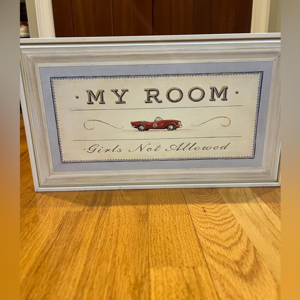 Vintage Style 'My Room' Sign